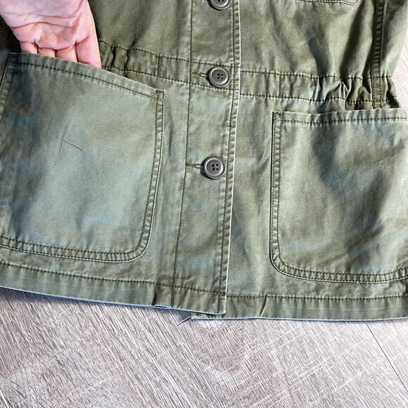 MADEWELL Army Olive Green Utility Military Jacket Women’s Size Small - Picture 4 of 8